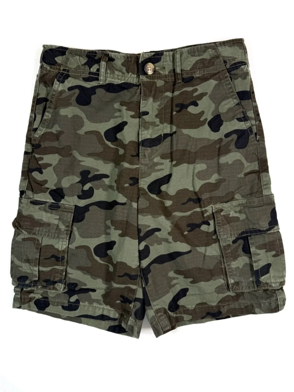 OLD‎ NAVY Boys' Camouflage Cargo At The Knee Ripstop Bermuda Shorts Size 10